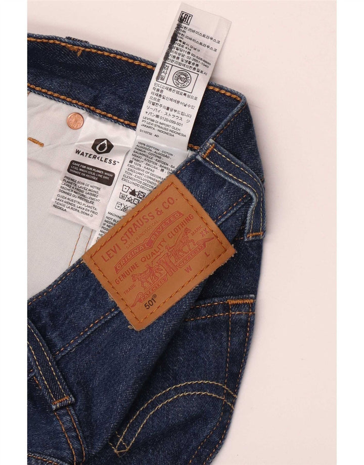 Vaqueros Levi's Mujer 501 Rectos W23 L32 Algodón Azul
