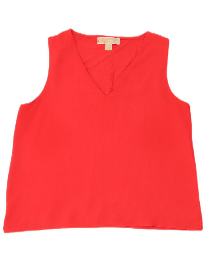 Michael Kors Chaleco para mujer Top UK 14 Medio Rojo