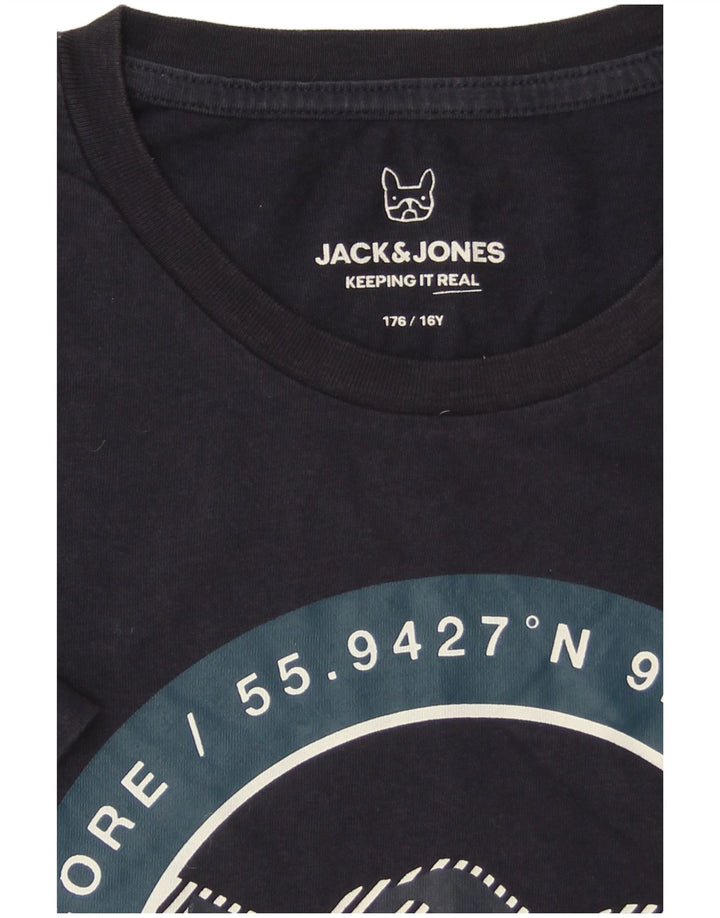 Jack & Jones Camiseta Core Graphic para niño 15-16 años Azul Marino