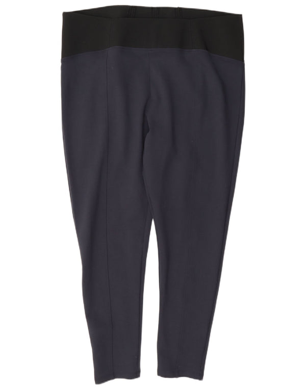 Marks & Spencer Leggings de cintura alta para mujer UK 20 2XL Azul marino Viscosa