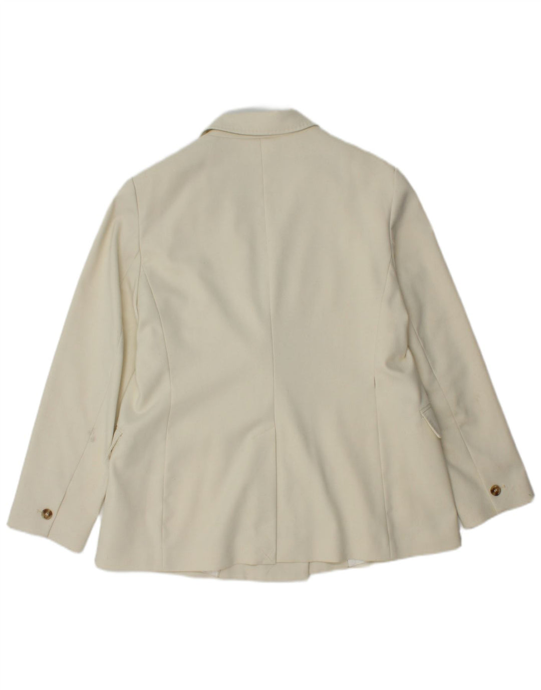 Ted Baker Chaqueta tipo blazer con 1 botón para mujer Talla 5 XL Poliéster blanco roto