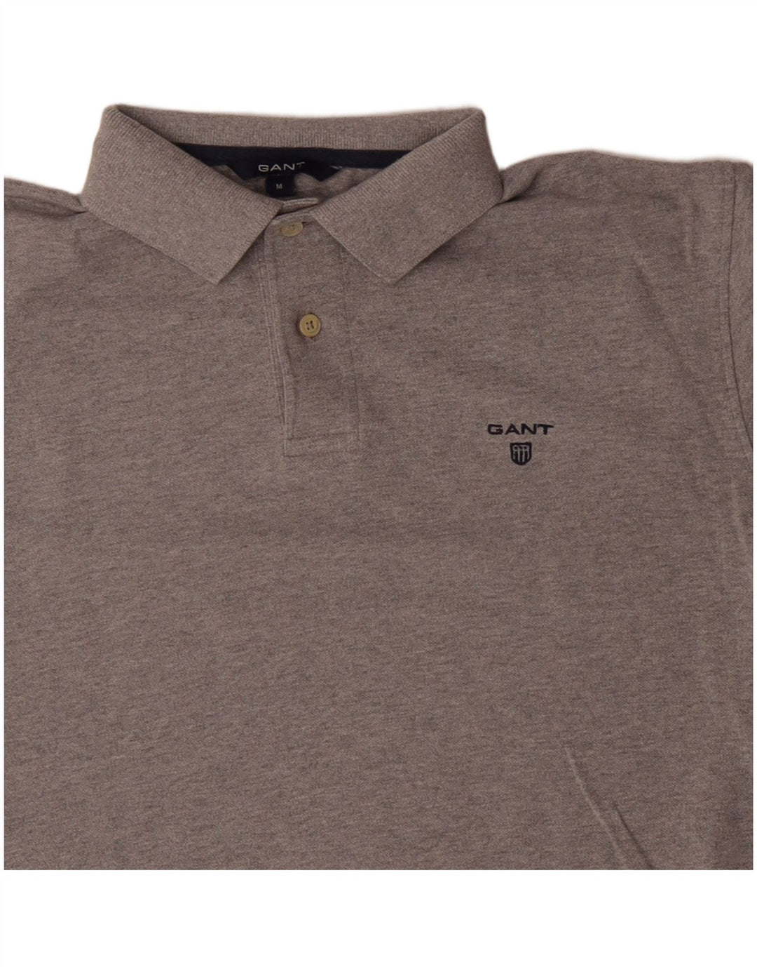 Gant Polo Hombre Gris Medio Algodón