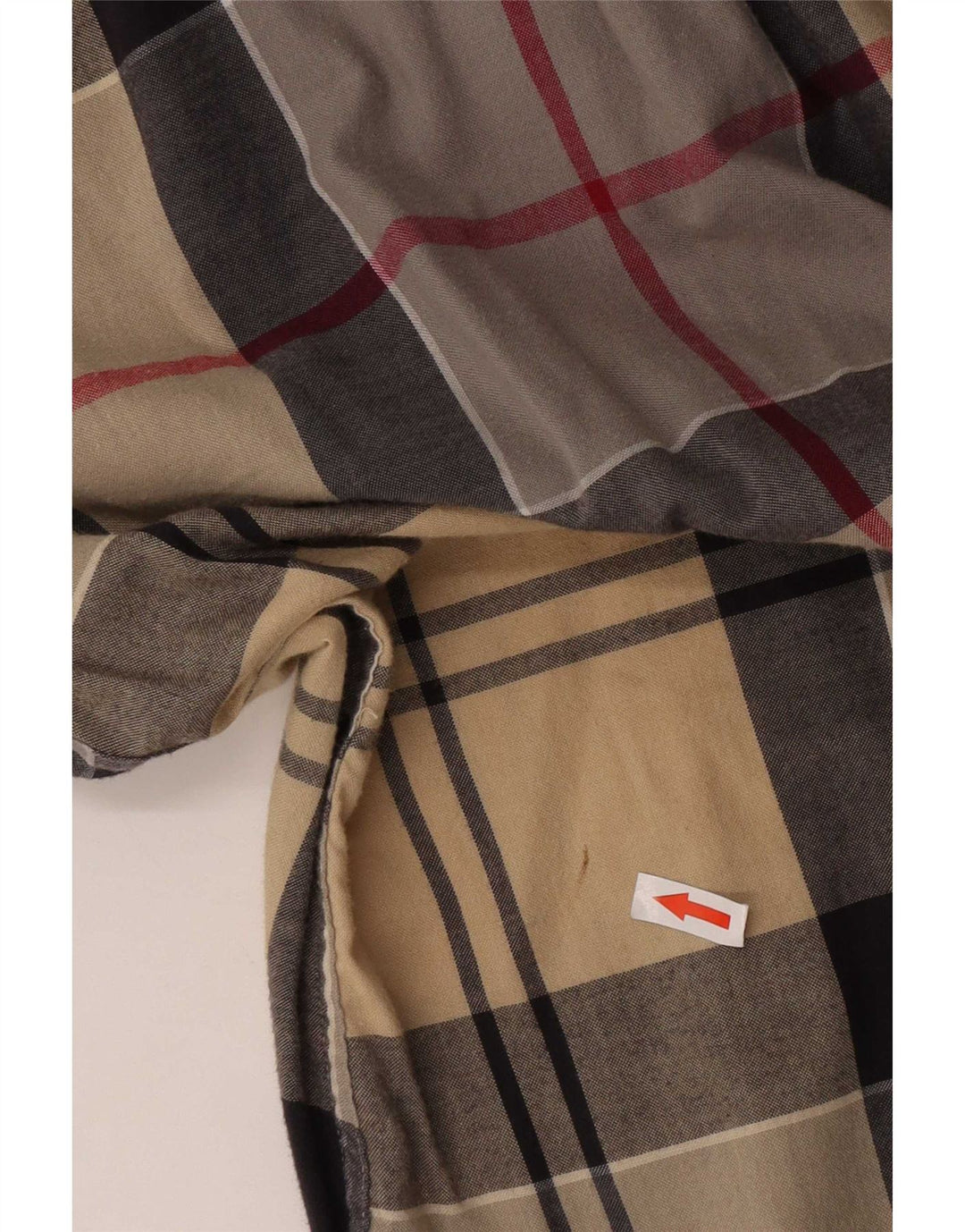 Barbour Camisa Entallada De Algodón A Cuadros Beige Grande Para Hombre
