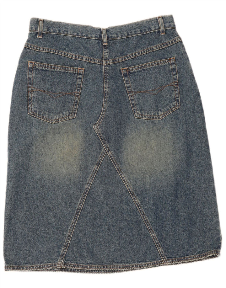 Marks & Spencer Falda Vaquera para Mujer UK 14 Medium W30 Algodón Azul