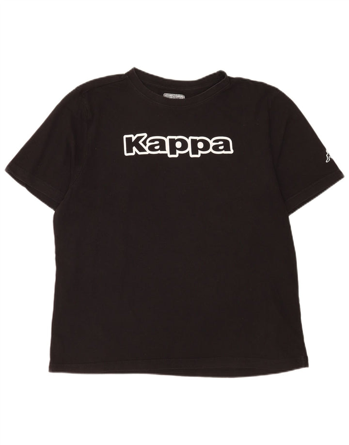 Kappa - Camiseta gráfica para hombre, talla grande, color negro