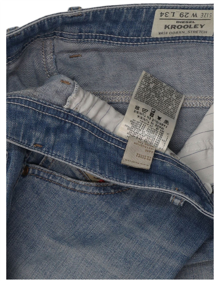 DIESEL Vaqueros Rectos Krooley Hombre W29 L34 Algodón Azul