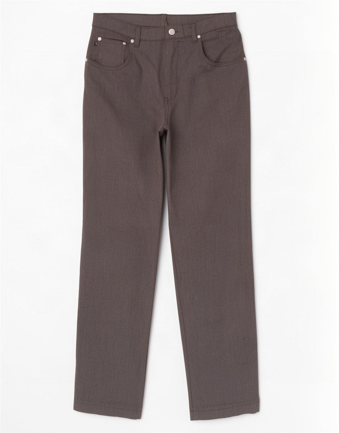 Pantalón Casual Hombre Trussardi Recto W35 L32 Poliéster Gris