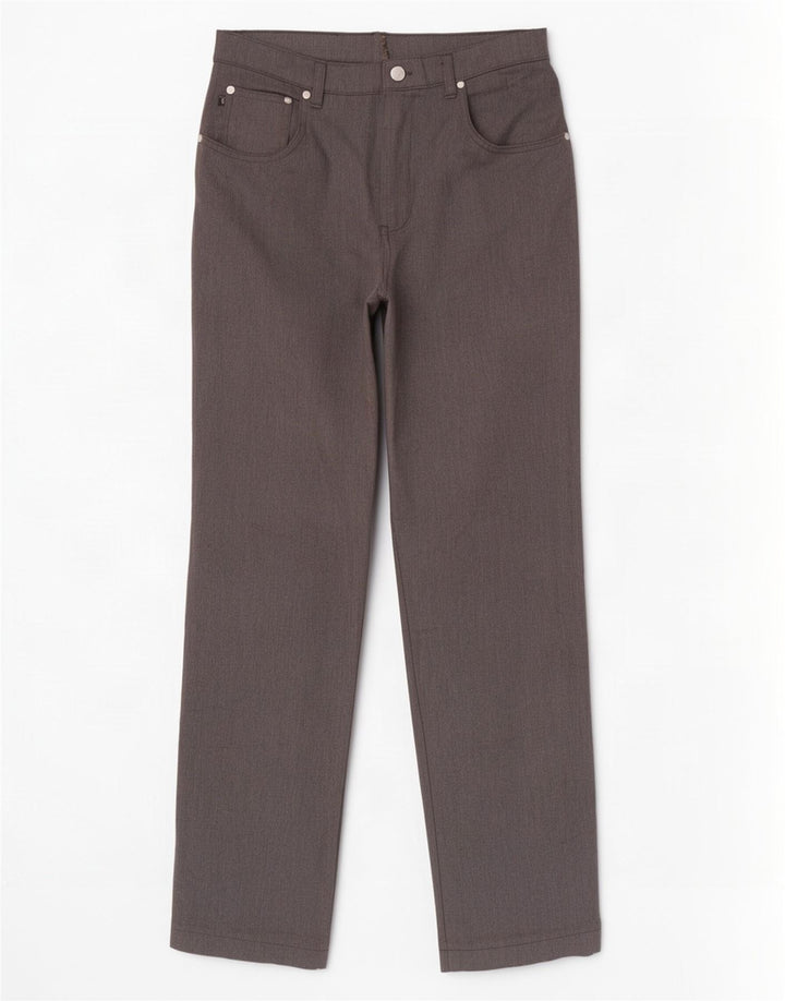 Pantalón Casual Hombre Trussardi Recto W35 L32 Poliéster Gris