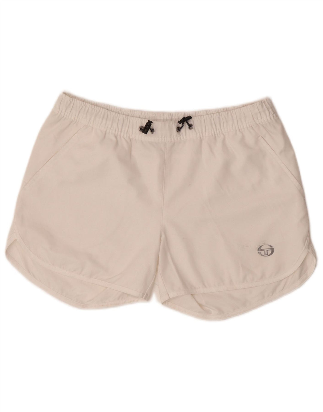Shorts Deportivos Mujer Sergio Tacchini IT 44 Medio Blanco Poliéster
