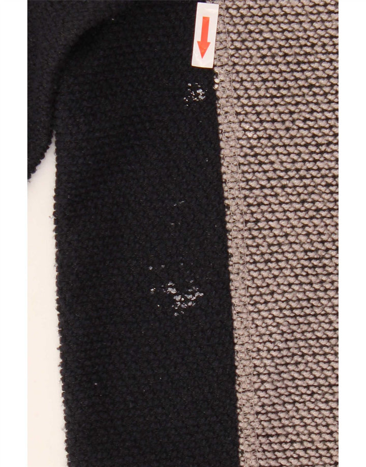 Weird Fish Hombre Sudadera Con Gráfico Y Cuello Con Cremallera Jersey Gris Medio Color Block