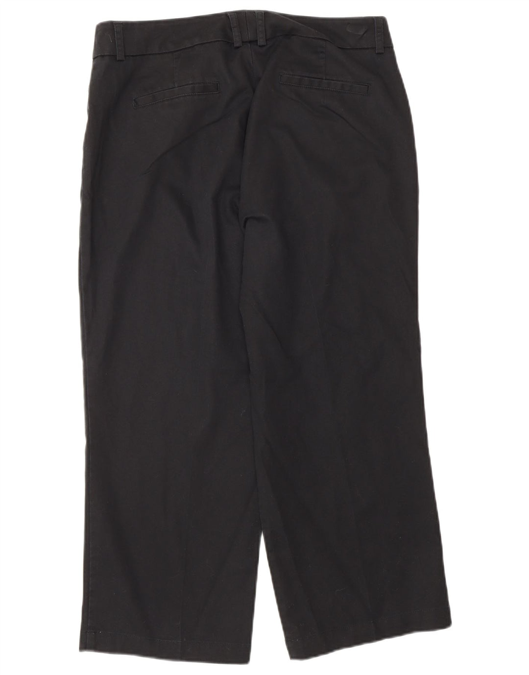DOCKERS Pantalones capri de ajuste ideal para mujer US 8 Medium W30 L22 Negro