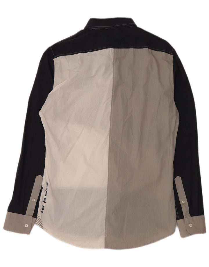 Desigual Camisa gráfica grande de algodón con bloques de color multicolor |