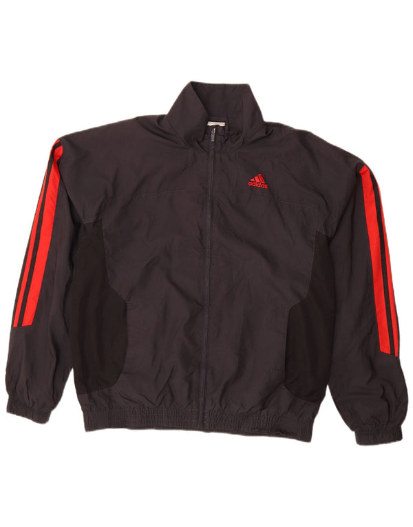ADIDAS Chaqueta de chándal para hombre UK 40/42 Medium Black Colourblock