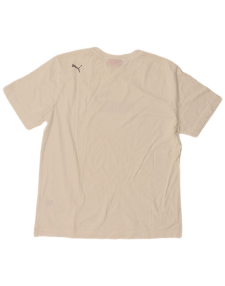 Puma - Camiseta gráfica para hombre, talla grande, color blanco