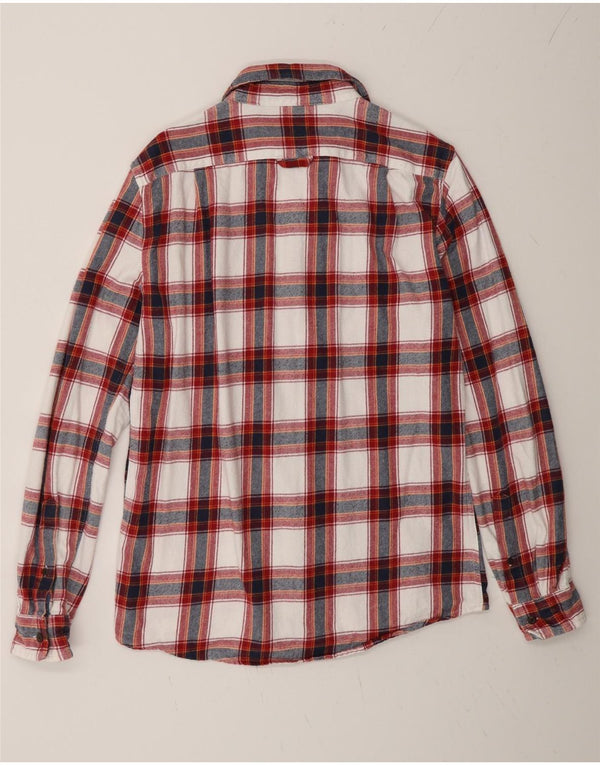 Superdry Camisa de franela de corte regular Worker Wear de algodón a cuadros en rojo medio para hombre