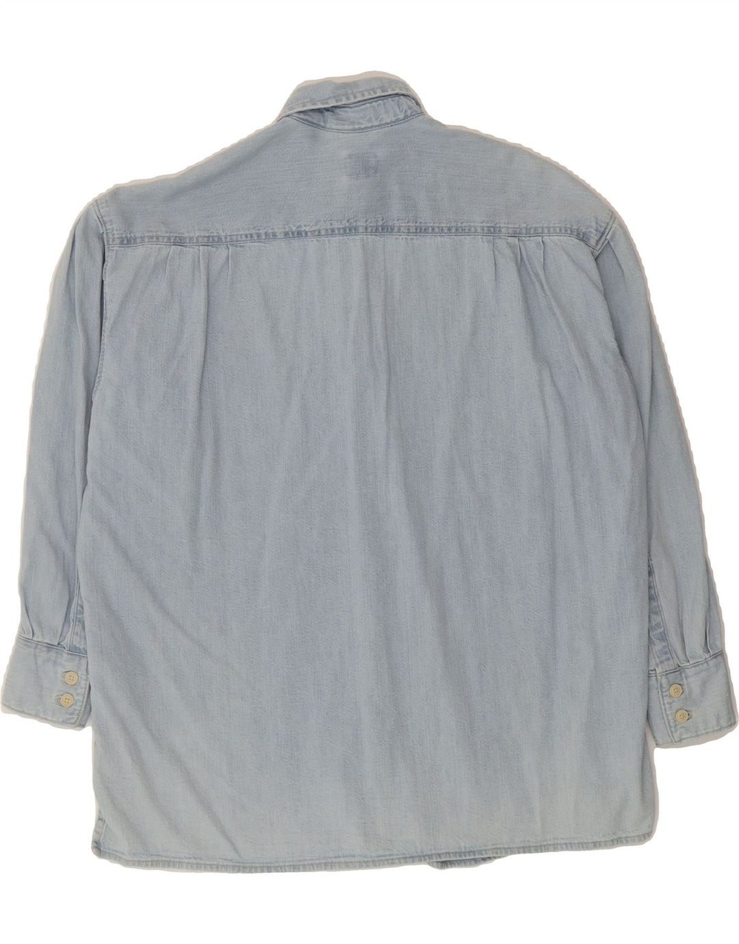 LEVI'S Womens Oversized Denim Shirt UK 6 XS Blue Cotton Vintage Levi's and Second-Hand Levi's from Messina Hembry 