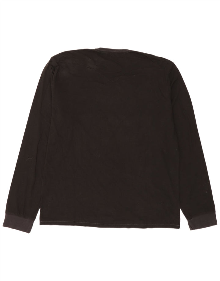 Levi's Mens Top Manga Larga 2XL Algodón Negro