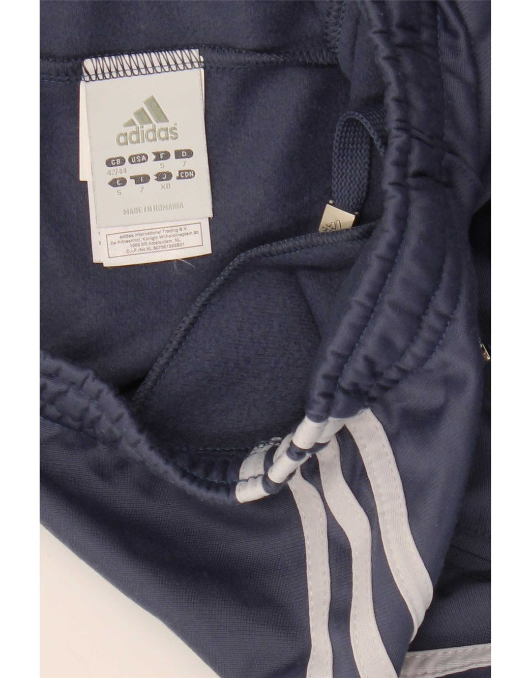 Adidas Pantalones de chándal para hombre UK 42/44 Large Azul Poliéster