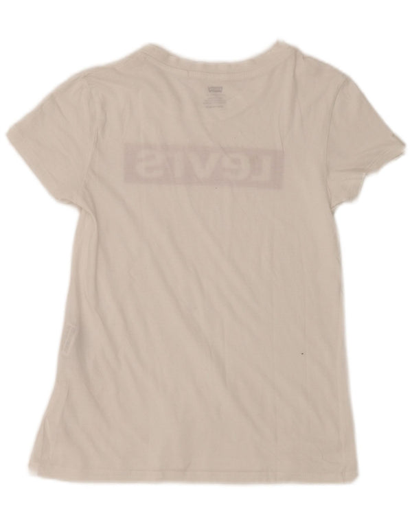 Levi's Camiseta Gráfica para Mujer Top UK 2 2XS Blanco