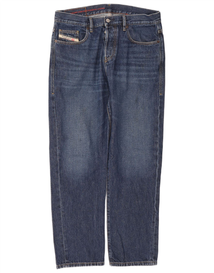Diesel Vaqueros Rectos Hombre W32 L30 Azul