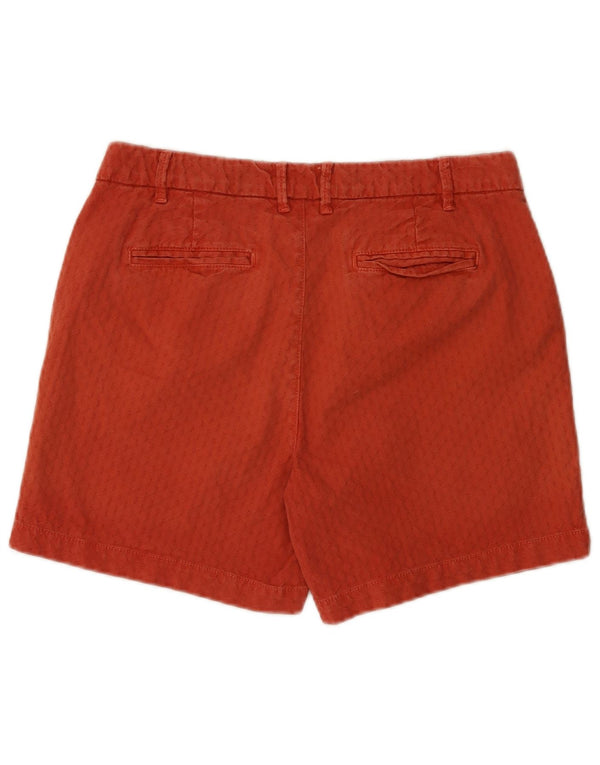 Pantalones cortos chinos para mujer Fat Face UK 12 Medium W32 Algodón rojo