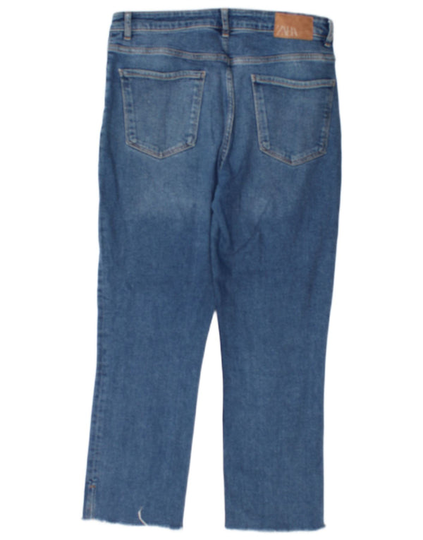 Zara Jeans Cortos Para Mujer EU 42 Large W32 L25 Azul