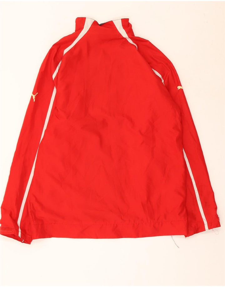 PUMA Chaqueta de chándal para hombre, talla pequeña, color rojo, poliéster