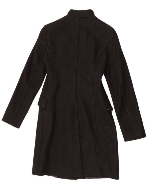 Abrigo Benetton Mujer IT 42 Mediano Lana Negro