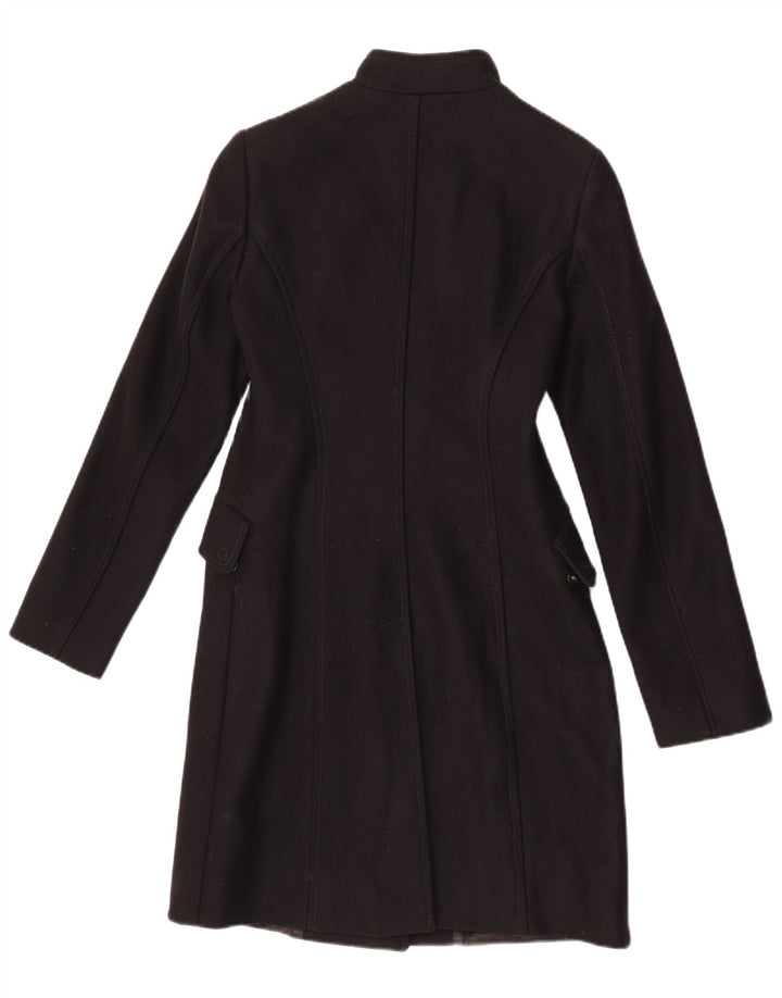 Abrigo Benetton Mujer IT 42 Mediano Lana Negro