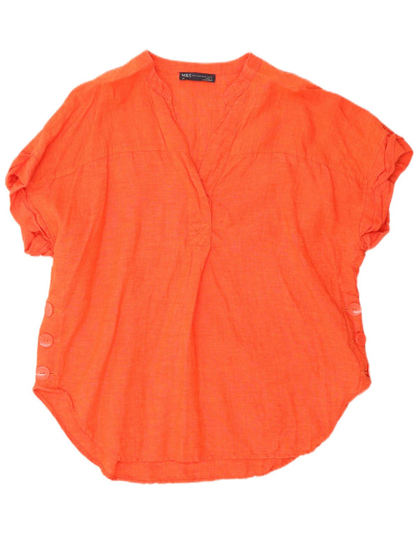 Marks & Spencer Blusa para Mujer Top UK 44 Grande Naranja