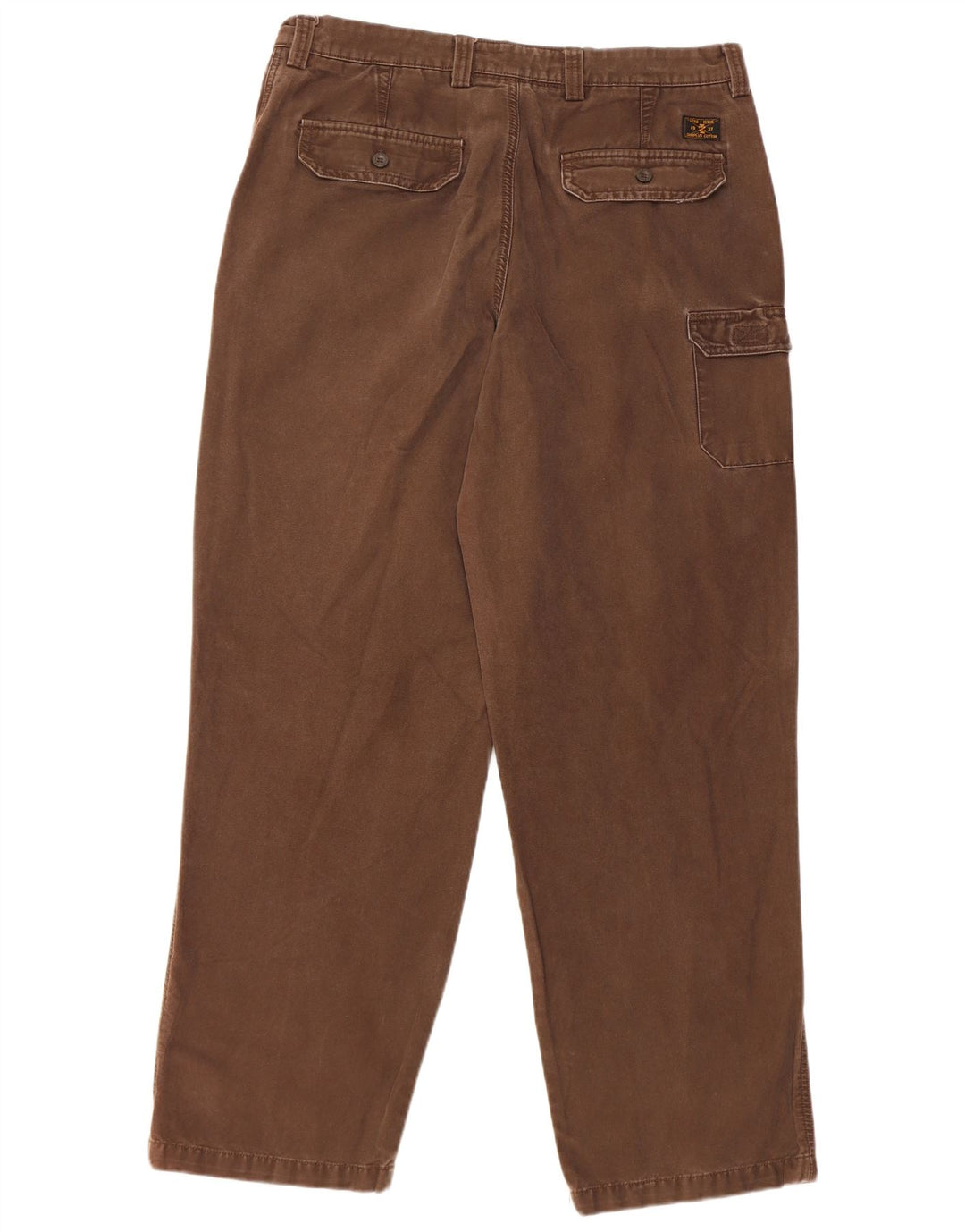 IZOD Pantalones cargo rectos para hombre W36 L32 Algodón marrón