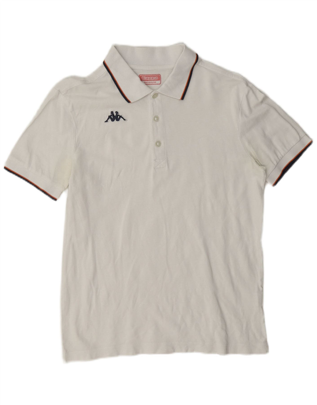 Kappa Hombre Medio Algodón Blanco