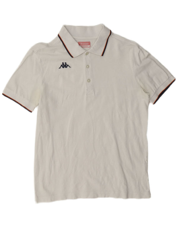 Kappa Hombre Medio Algodón Blanco
