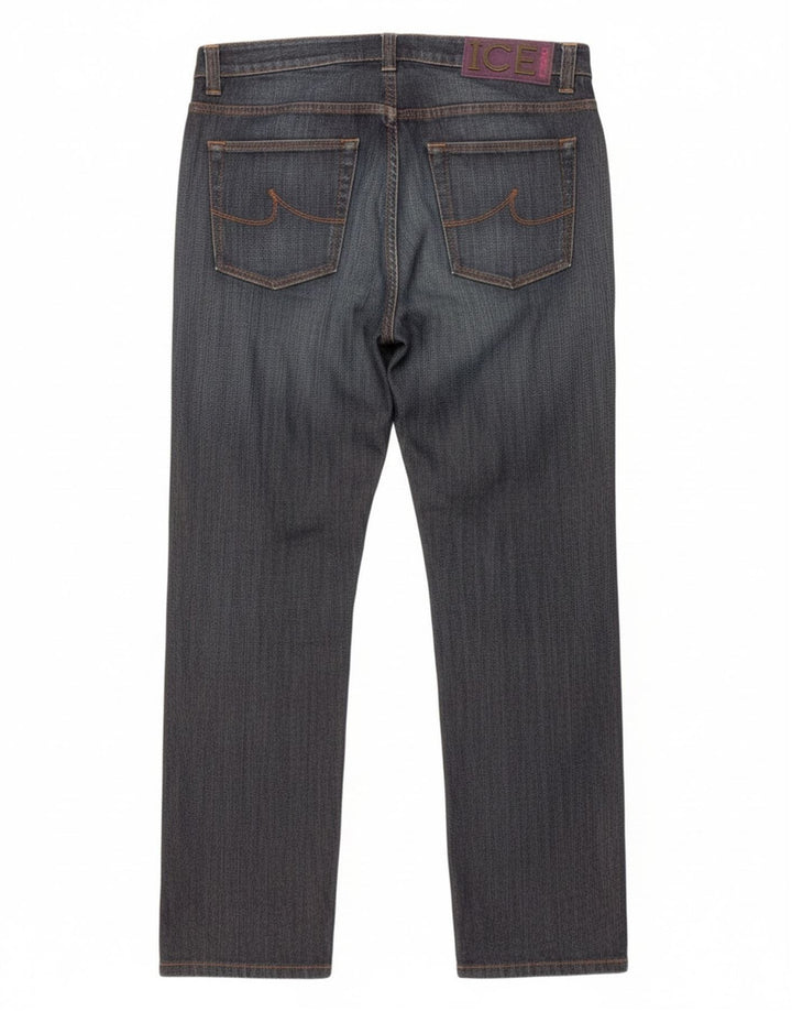 Iceberg Vaqueros Slim Mujer W32 L32 Azul Marino Algodón