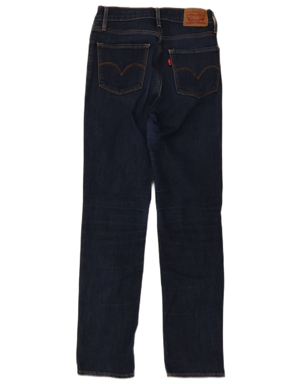 Levi's Vaqueros Rectos De Tiro Alto 724 Para Mujer W24 L28 Algodón Azul Marino