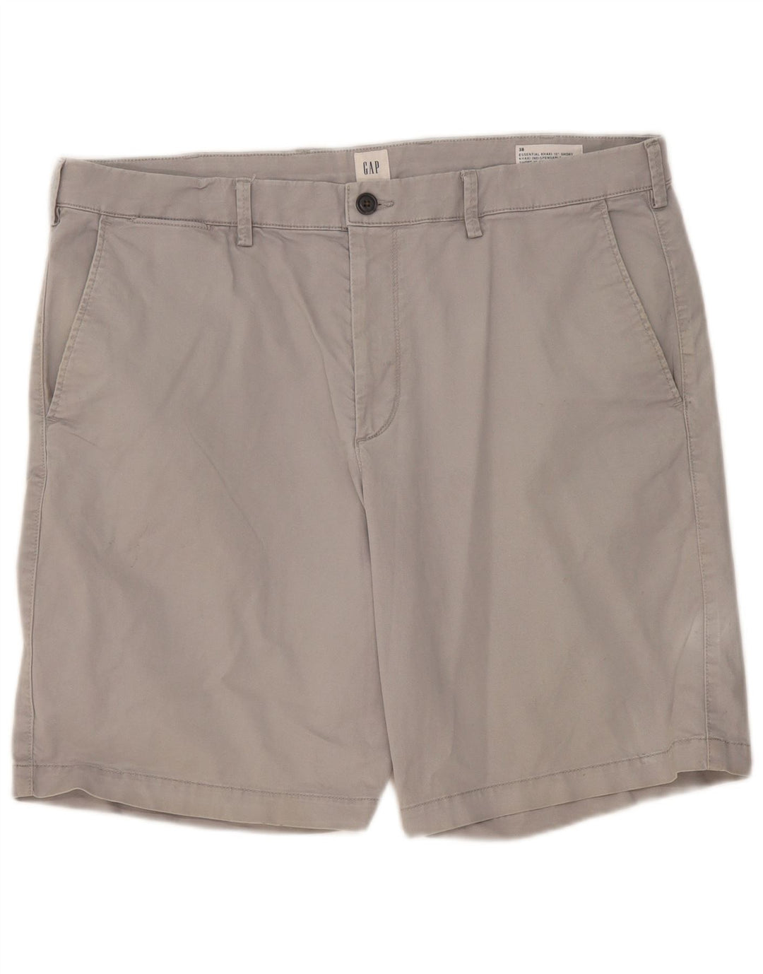 GAP Pantalones cortos chinos para hombre W38 XL Algodón gris