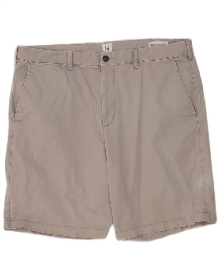 GAP Pantalones cortos chinos para hombre W38 XL Algodón gris