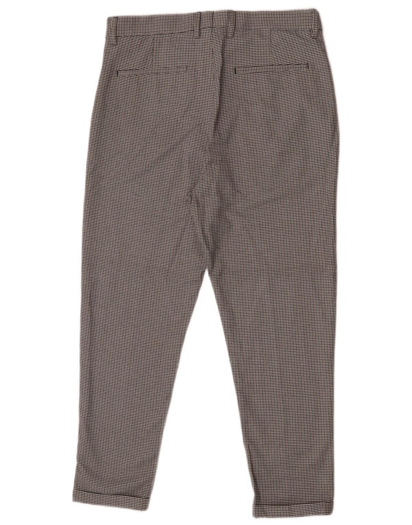 Zara Mens Slim Chino Pantalones EU 40 Medium W31 L25 Gris Pata De Gallo