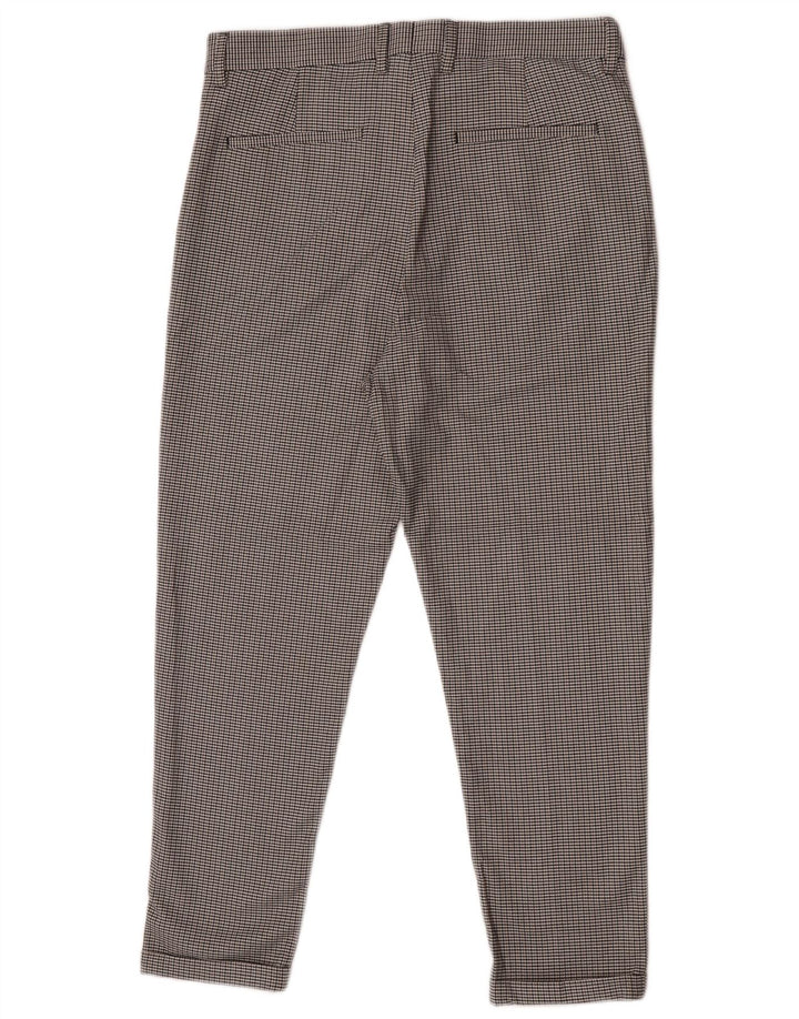 Zara Mens Slim Chino Pantalones EU 40 Medium W31 L25 Gris Pata De Gallo