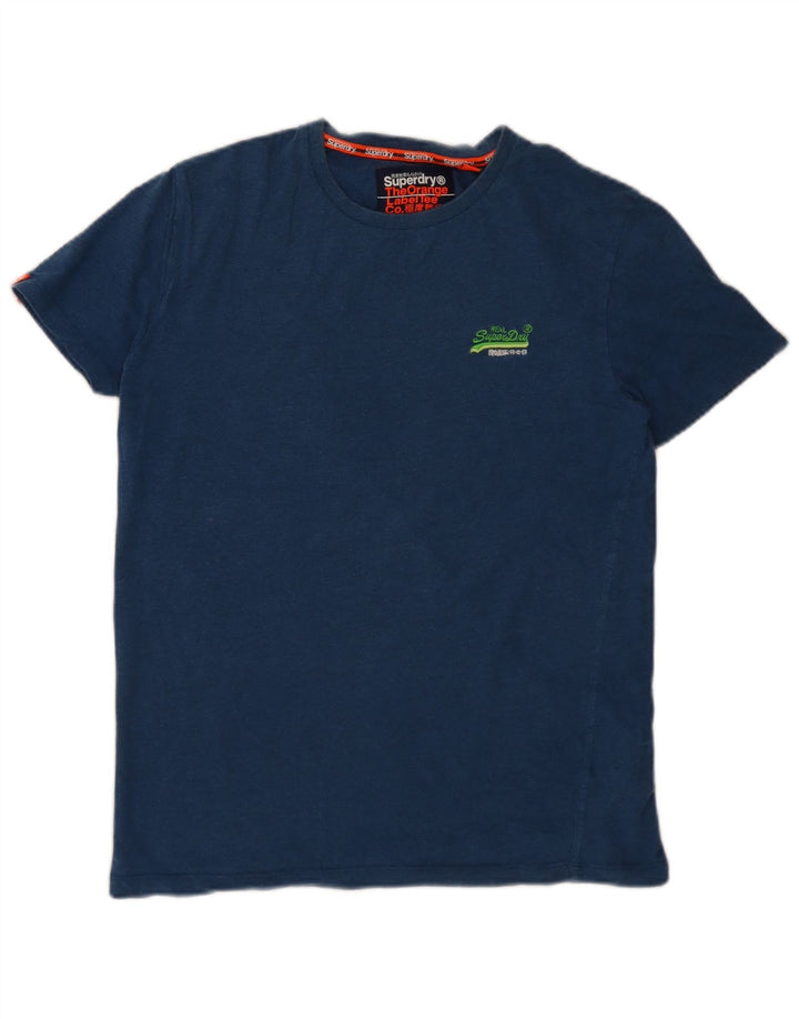 Camiseta Superdry Hombre Top Medium Azul Marino Algodón
