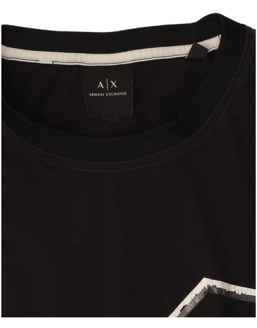 Armani Exchange - Camiseta para hombre, talla mediana, color negro