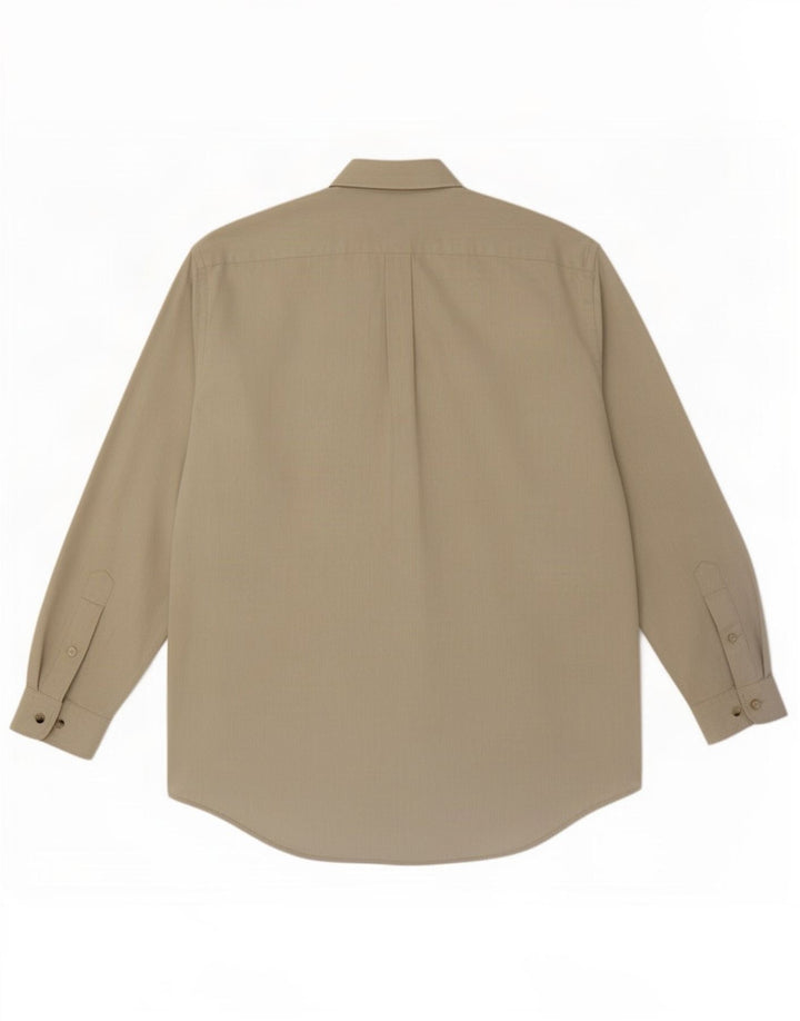 Camisa Marlboro Classics Hombre 2XL Algodón Beige