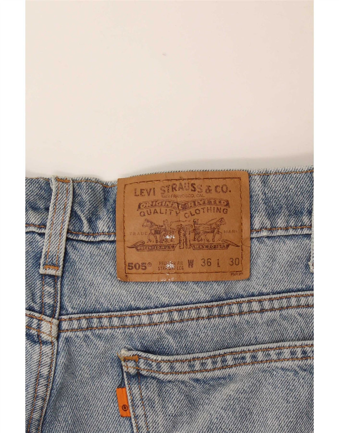 Levi's Jeans rectos 505 para hombre W36 L30 Algodón azul