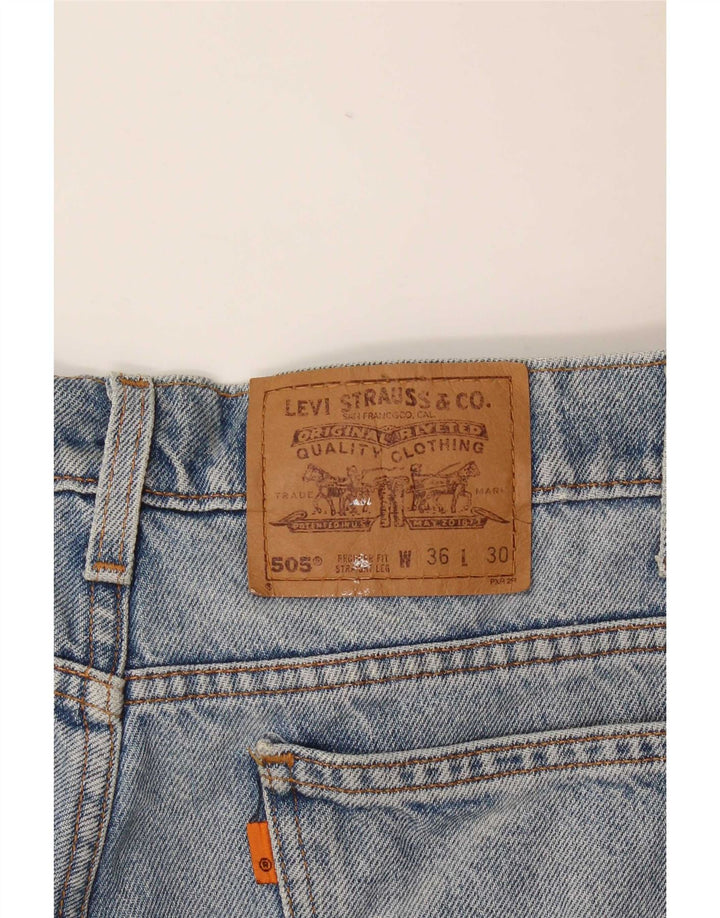 Levi's Jeans rectos 505 para hombre W36 L30 Algodón azul
