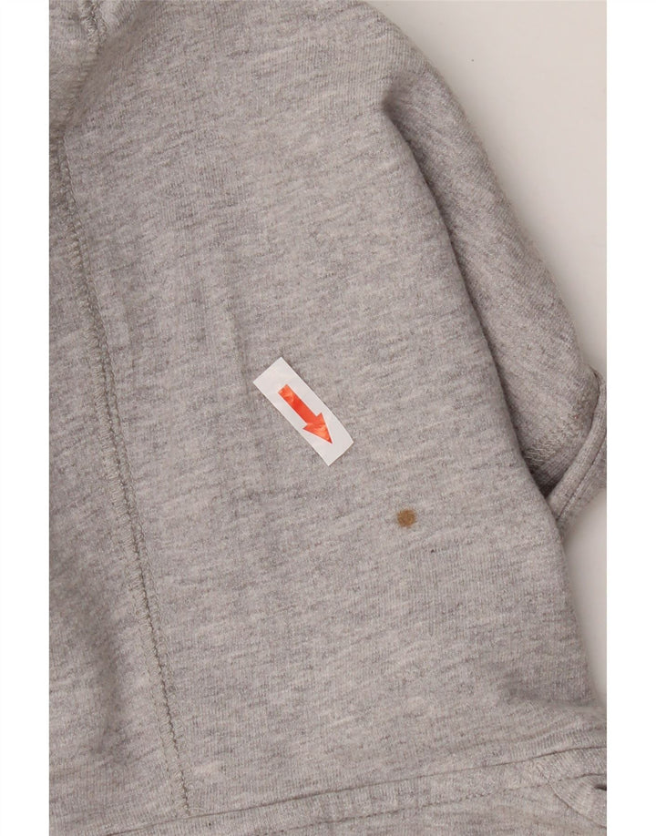 Puma Sudadera con capucha y cremallera para mujer UK 12 Algodón gris medio