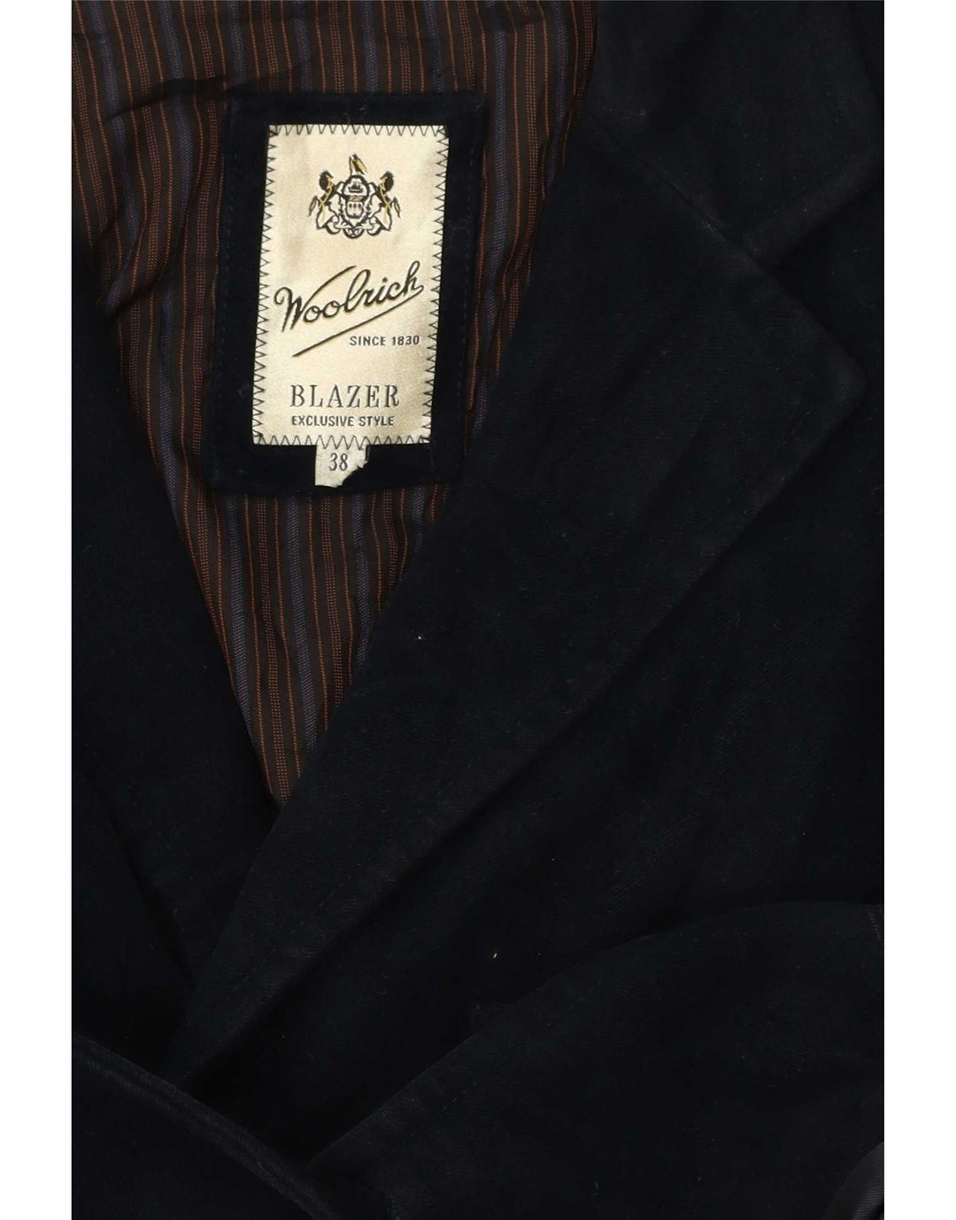 Woolrich Chaqueta tipo blazer de 3 botones para hombre UK 38 Medium Azul marino Clásico