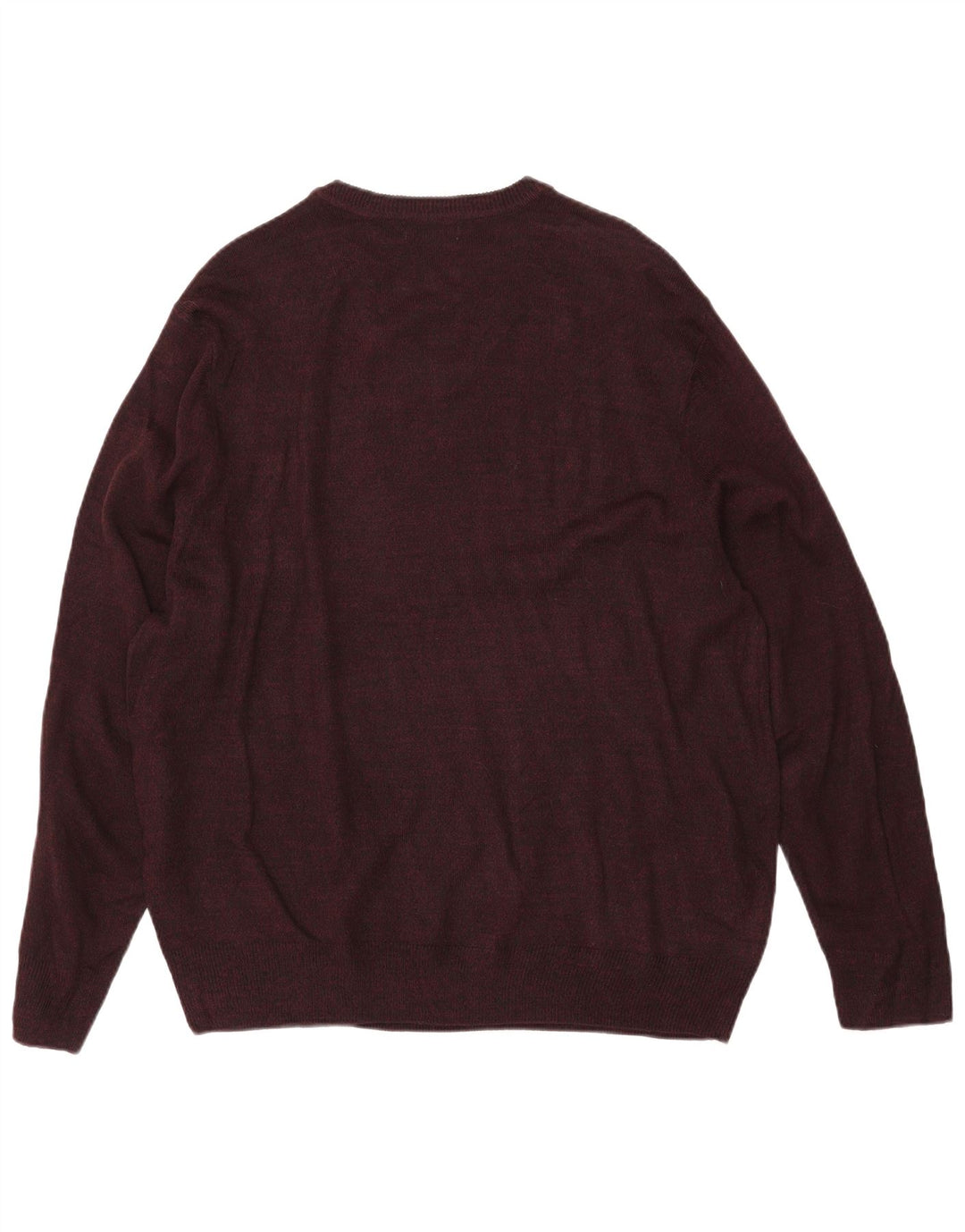 DOCKERS Jersey con Cuello en V para Hombre Large Borgoña Argyle/Diamond