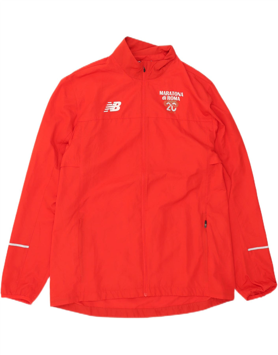New Balance Hombre Gráfico Chándal Top Chaqueta XL Poliéster Rojo