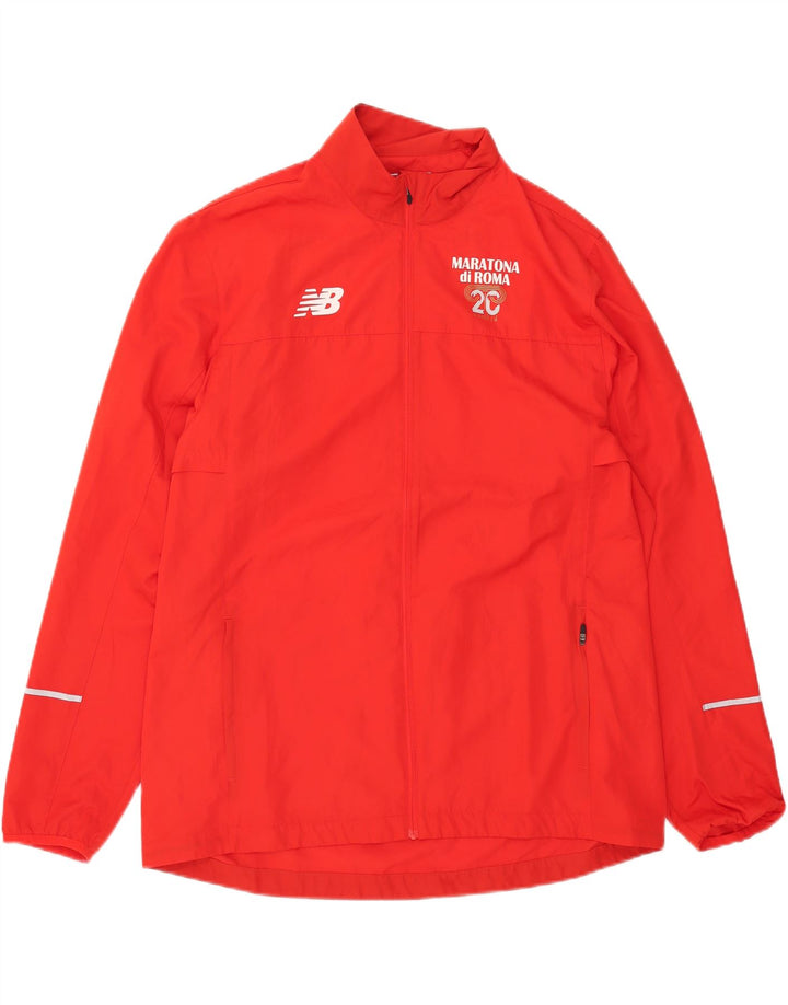 New Balance Hombre Gráfico Chándal Top Chaqueta XL Poliéster Rojo