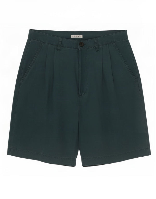 Astrolabio Pantalones cortos casuales para mujer IT 46 Large W28 Seda verde